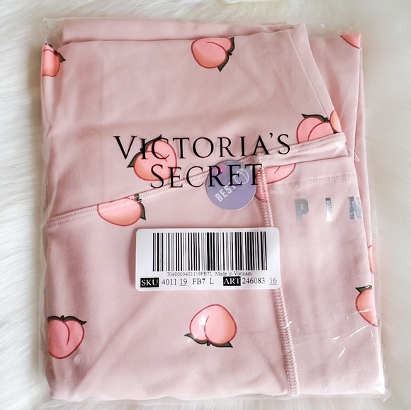 PINK VICTORIA'S SECRET ULTIMATE ANKLE LEGGINGS L - Picture 4 of 7